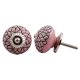 Pink Black Etched Knob